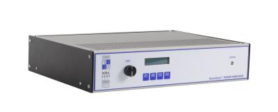 smartamp power amplifier, 400 w, 92% efficient, interlock and clip detection, continuous gain adjustment, 120-230v line power.